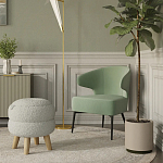 Современное мягкое кресло на металлических ножках Rakush Pistachio варинант исполнения - 8 | Loft Concept в Кирове