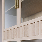 Витрина Primo со стеклянными фасадами и 2 ящиками Светлый дуб варинант исполнения - 6 | Loft Concept в Кирове