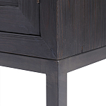 Тумба черная из дерева двухдверная Geometric Double Door Nightstand варинант исполнения - 3 | Loft Concept в Кирове