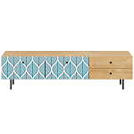 Длинная ТВ-тумба с принтом на ящиках Elise TV Stand варинант исполнения - 9 | Loft Concept в Кирове