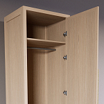 Узкий Шкаф Primo с 2 выдвижными ящиками Светлый дуб варинант исполнения - 6 | Loft Concept в Кирове