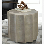 Приставной стол бежевый Stingray Skin Table кожа варинант исполнения - 1 | Loft Concept в Кирове