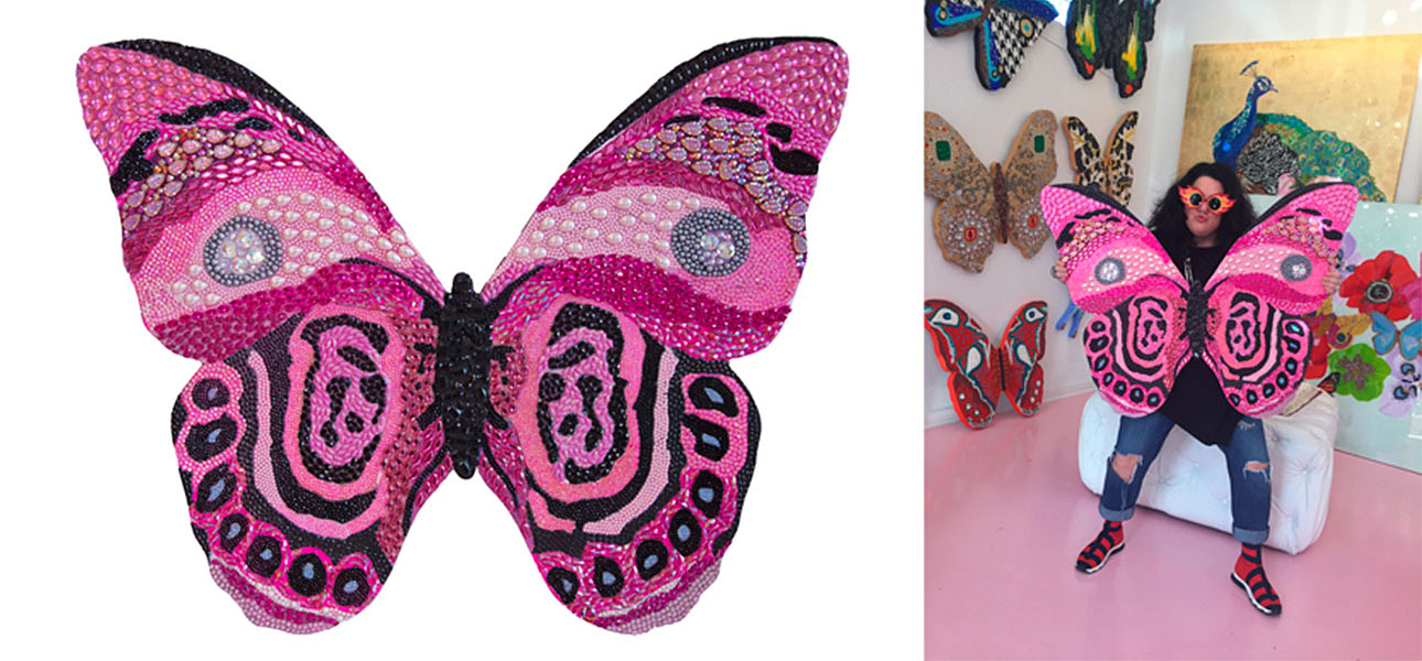 Картина “Pink and Black Bedazzled Butterfly Cut Out” Картина “Pink and Black Bedazzled Butterfly Cut Out” - Loft-Concept в Кирове