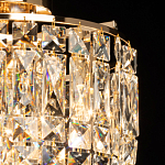 Потолочный светильник круглый с прозрачными подвесками Lunet варинант исполнения - 4 | Loft Concept в Кирове