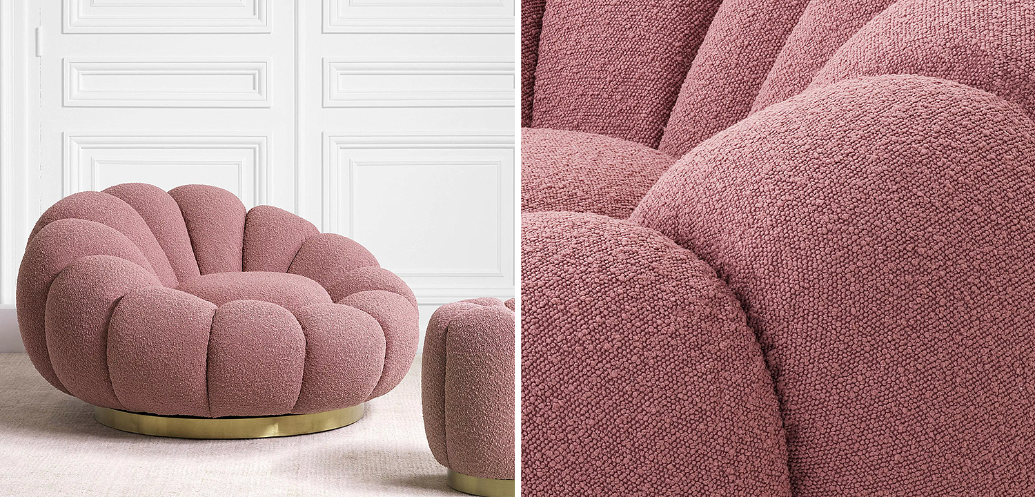 Кресло Eichholtz Swivel Chair Mello Rose Кресло Eichholtz Swivel Chair Mello Rose - Loft-Concept в Кирове