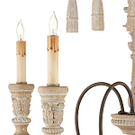 Люстра с состаренными резными элементами Big Graceful Profile варинант исполнения - 1 | Loft Concept в Кирове