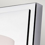 Бра для ванных комнат с белым цилиндрическим плафоном на прямоугольном основании цвета хром Feiss варинант исполнения - 2 | Loft Concept в Кирове