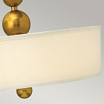 Люстра подвесная с белым тканевым цилиндрическим абажуром и декоративными шарами Hinkley варинант исполнения - 11 | Loft Concept в Кирове