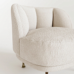 Кресло Briancon с полукруглой спинкой на металлических ножках  варинант исполнения - 2 | Loft Concept в Кирове