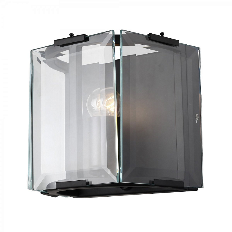 Бра Harlow Crystal Round Cube Черный Бра Harlow Crystal Round Cube Черный в Кирове | Loft Concept