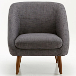 Кресло серое Pauley Grey Armchair варинант исполнения - 3 | Loft Concept в Кирове