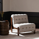 Кресло с деревянным каркасом и обивкой из ткани букле Medieval Furniture варинант исполнения - 2 | Loft Concept в Кирове