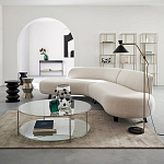 Приставной стол из сплава алюминия Solaris варинант исполнения - 3 | Loft Concept в Кирове