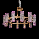 Люстра круглая с текстурными цилиндрическими плафонами Glimpse варинант исполнения - 2 | Loft Concept в Кирове