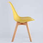 Стул с основой из пластика и мягким сиденьем Arvika Yellow варинант исполнения - 3 | Loft Concept в Кирове