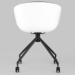 Офисное кресло из пластика с мягким сиденьем Eggshell Black варинант исполнения - 5 | Loft Concept в Кирове