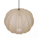 Подвесной светильник с бежевым тканевым абажуром Modern Textured Table Lamp варинант исполнения - 3 | Loft Concept в Кирове