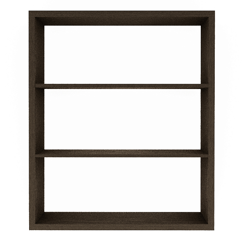 Полка-модуль для книг Primo длина 110 Темный дуб Древесина Черный в Кирове | Loft Concept 