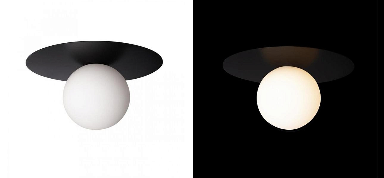 Светильник потолочный MATISSE Black 25 см Светильник потолочный MATISSE Black 25 см - Loft-Concept в Кирове