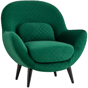 Кресло Olwen изумрудный велюр