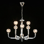 Люстра с 8-ю лампами и гранеными стеклянными плафонами Prism Gala варинант исполнения - 3 | Loft Concept в Кирове
