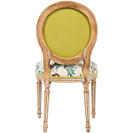 Стул из массива бука бежевый с изображением птиц в саду Beige Green Chinoiserie Blue Bird Chair варинант исполнения - 2 | Loft Concept в Кирове