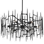 Люстра черная остроконечной формы Black Satin варинант исполнения - 4 | Loft Concept в Кирове