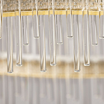 Люстра круглая с прозрачными стеклянными трубками 51 см Nembus варинант исполнения - 10 | Loft Concept в Кирове