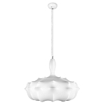 Подвесной светильник с белым фигурным абажуром и мягкими волнистыми краями Cloud Motion  варинант исполнения - 11 | Loft Concept в Кирове