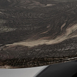 Стол журнальный овальный с столешницей из искусственного мрамора Alonso Gloss варинант исполнения - 3 | Loft Concept в Кирове