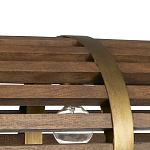 Люстра линейная полукруглой формы Wooden Horseshoe варинант исполнения - 1 | Loft Concept в Кирове