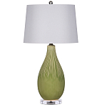 Настольная лампа зеленая грушевидной формы Rich Green Glaze варинант исполнения - 3 | Loft Concept в Кирове