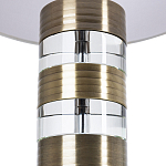 Настольная лампа с цилиндрическим основанием и белым абажуром Crystal Harmony  варинант исполнения - 2 | Loft Concept в Кирове