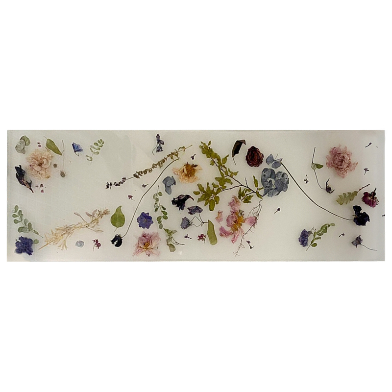 Поднос для ванны из эпоксидной смолы с цветами белая Epoxy Resin Flowers Bath Tray White Белый Мульти Поднос для ванны из эпоксидной смолы с цветами белая Epoxy Resin Flowers Bath Tray White Белый Мульти в Кирове | Loft Concept