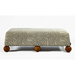 Банкетка Wakonda Gray Zebra с деревянными шариками  варинант исполнения - 2 | Loft Concept в Кирове