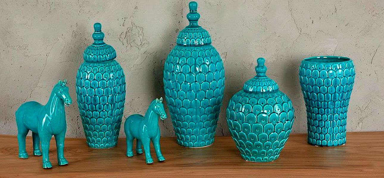 Фигурка керамика синяя лошадь Blue Horse - Loft-Concept в Кирове