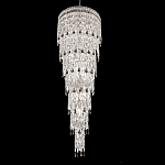 Люстра многоярусная каскадная с хрустальными подвесками Roul Crystal Light варинант исполнения - 1 | Loft Concept в Кирове