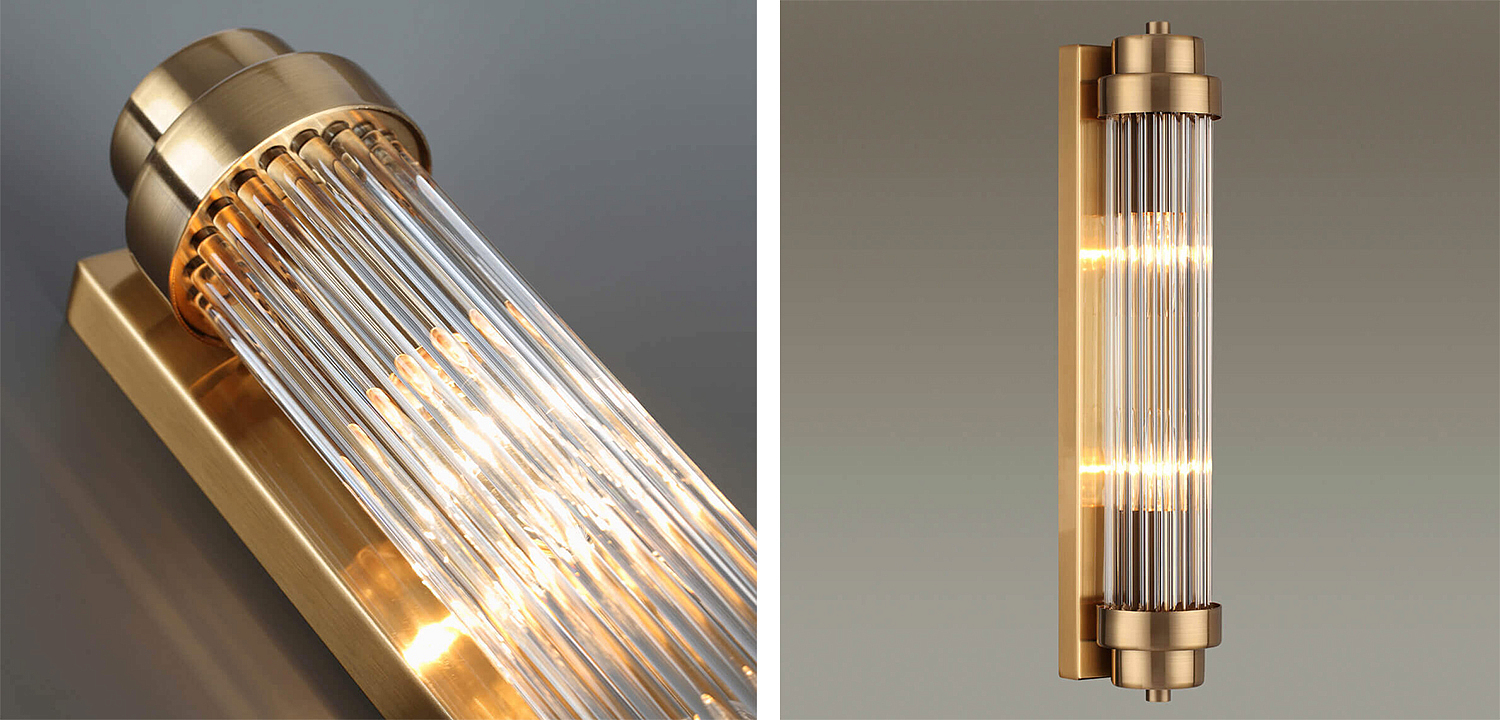 Бра Dirck Glass TUBE Sconce Bronze - Loft-Concept в Кирове