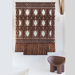 Панно Макраме коричневый цвет  варинант исполнения - 4 | Loft Concept в Кирове