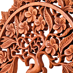 Панно из дерева круглое Sakura Panel With Trees варинант исполнения - 2 | Loft Concept в Кирове