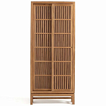 Шкаф из массива тика Okino Wood Cabinet варинант исполнения - 1 | Loft Concept в Кирове