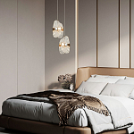 Подвесной светильник из хрусталя Fleuretta Crystal Gold Hanging Lamp варинант исполнения - 3 | Loft Concept в Кирове