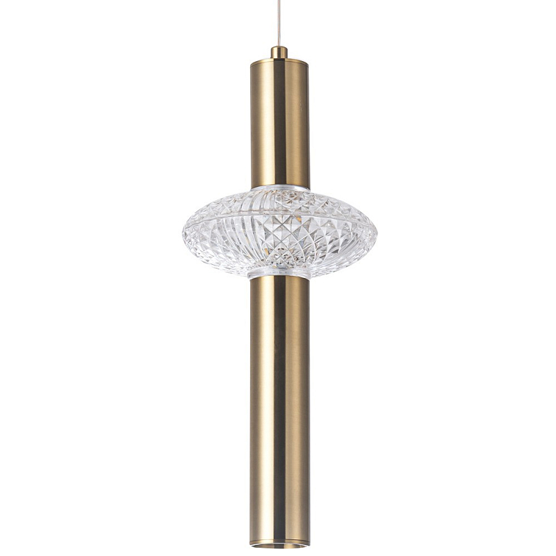 Подвесной светильник Toussaint Metal Tube Retro Light Hanging Lamp Прозрачный Латунь Подвесной светильник Toussaint Metal Tube Retro Light Hanging Lamp Прозрачный Латунь в Кирове | Loft Concept