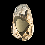 Бра овальное из стекла с золотым элементом Flow Texture  варинант исполнения - 5 | Loft Concept в Кирове