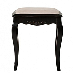 Табурет из массива березы с льяной обивкой в стиле прованс Vintage варинант исполнения - 1 | Loft Concept в Кирове