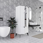 Комод белый с 4-мя дверцами на металлических ножках SPARK MULTIPURPOSE CABINET WHITE варинант исполнения - 5 | Loft Concept в Кирове