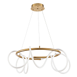 Люстра подвесная кольцевая и изогнутыми светодиодными трубками Luke Lampco Tracer Lamp варинант исполнения - 1 | Loft Concept в Кирове