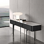 Консоль чёрная с 3-мя выдвижными ящиками Lou варинант исполнения - 2 | Loft Concept в Кирове