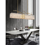 Люстра прямоугольная из фактурного стекла Chandelier Beam варинант исполнения - 2 | Loft Concept в Кирове