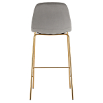 Барный стул на золотистых ножках VENDRAMIN Grey варинант исполнения - 5 | Loft Concept в Кирове